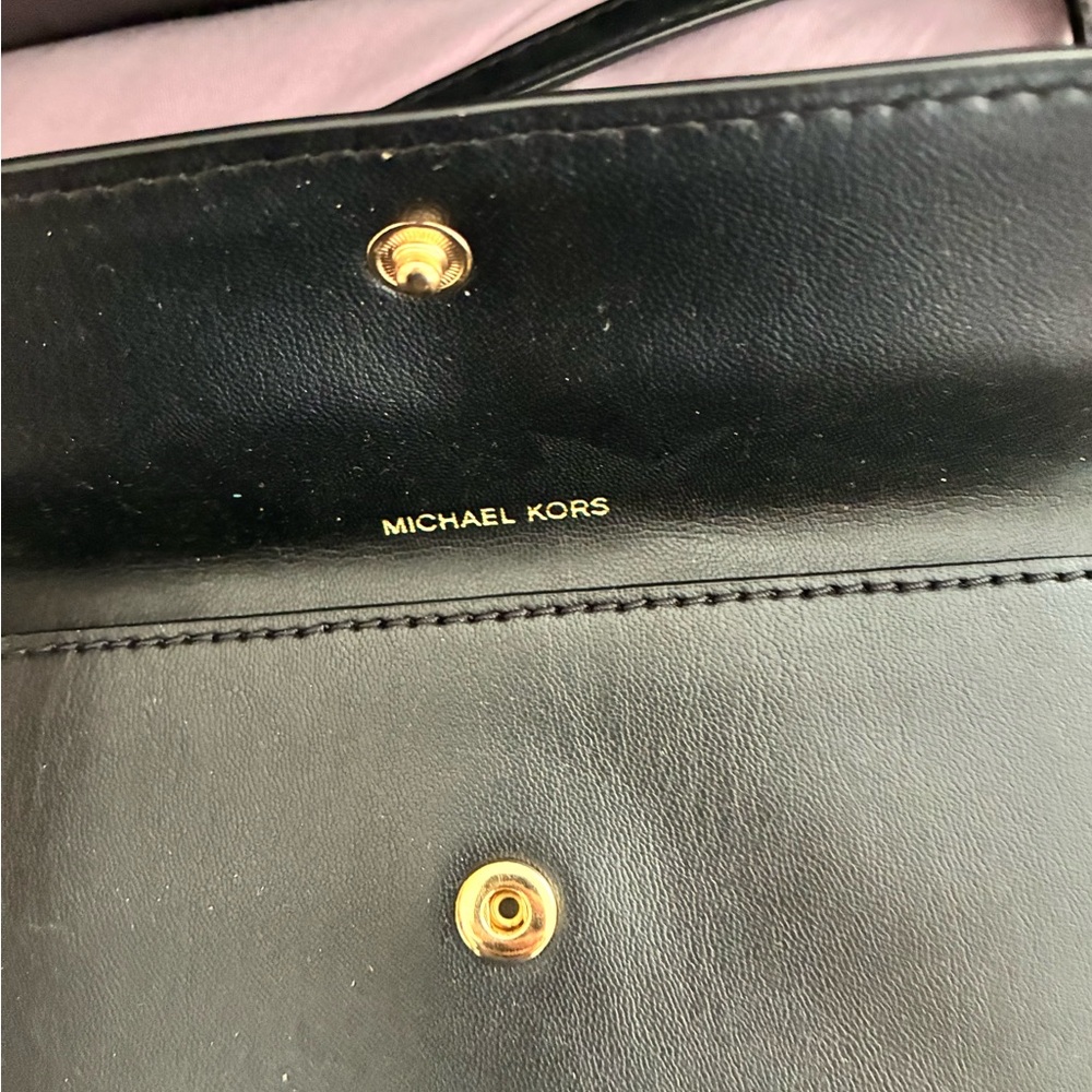 Michael Kors Black Quilted Tote With Wallet! - Picture 10 of 16